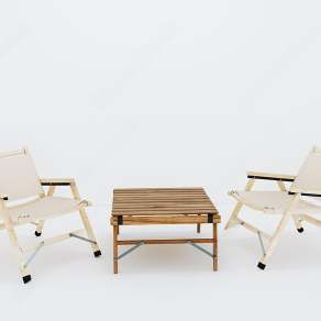 现代户外休闲椅3D模型下载